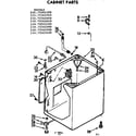 Kenmore 11073562600 cabinet parts diagram