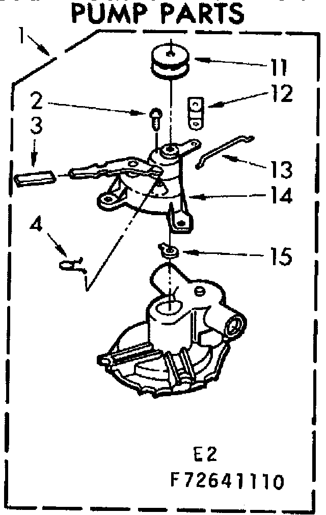 Kenmore 11072641110 pump parts diagram