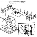 Kenmore 11072645110 top and console assembly diagram