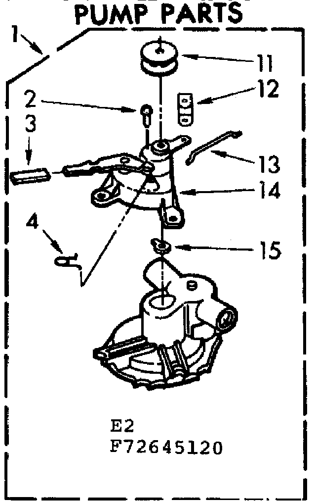 Kenmore 11072645120 pump parts diagram