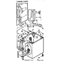 Kenmore 11072665200 cabinet parts diagram