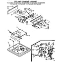 Kenmore 11072665200 top and console assembly diagram
