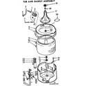 Kenmore 11073665230 tub and basket assembly diagram