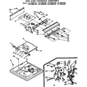 Kenmore 11073665230 top and console assembly diagram
