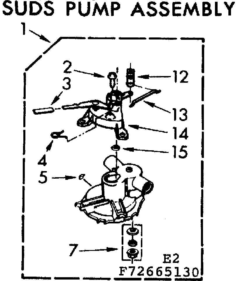 Kenmore 11073665630 suds pump assembly diagram
