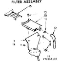 Kenmore 11073665230 filter assembly diagram