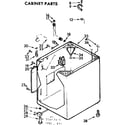 Kenmore 11072667600 cabinet parts diagram