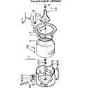 Kenmore 11072667600 tub and basket assembly diagram