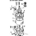 Kenmore 11073670110 tub & basket assembly diagram