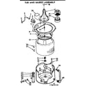 Kenmore 11073675120 tub and basket assembly diagram
