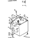 Kenmore 11072676600 cabinet parts diagram
