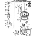 Kenmore 11072676600 tub and basket assembly diagram