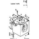 Kenmore 11072690100 cabinet parts diagram