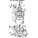Kenmore 11073690410 tub and basket assembly diagram