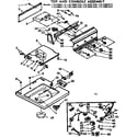 Kenmore 11073691110 top and console assembly diagram