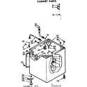 Kenmore 11072692420 cabinet parts diagram