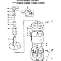 Kenmore 11072693230 tub and basket assembly diagram