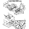 Kenmore 11072693230 top and console assembly diagram