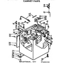 Kenmore 11073693240 cabinet parts diagram