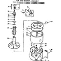 Kenmore 11073693240 tub and basket assembly diagram
