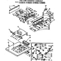 Kenmore 11073693240 top and console assembly diagram