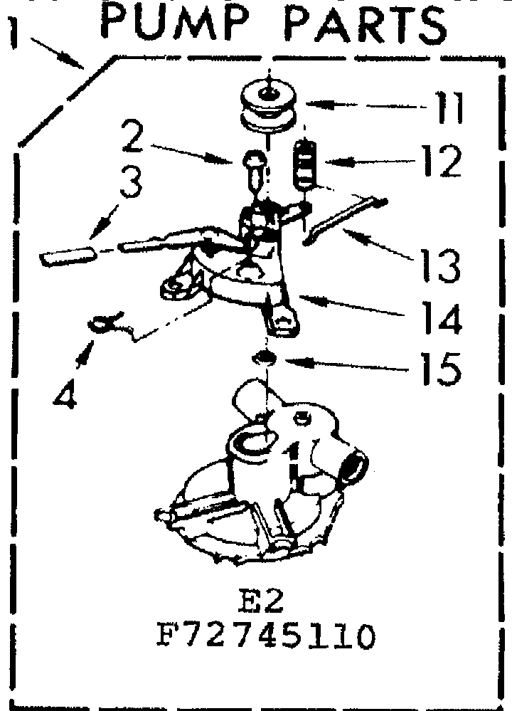 Kenmore 11073745110 pump parts diagram