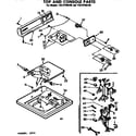 Kenmore 11072745130 top and console parts diagram