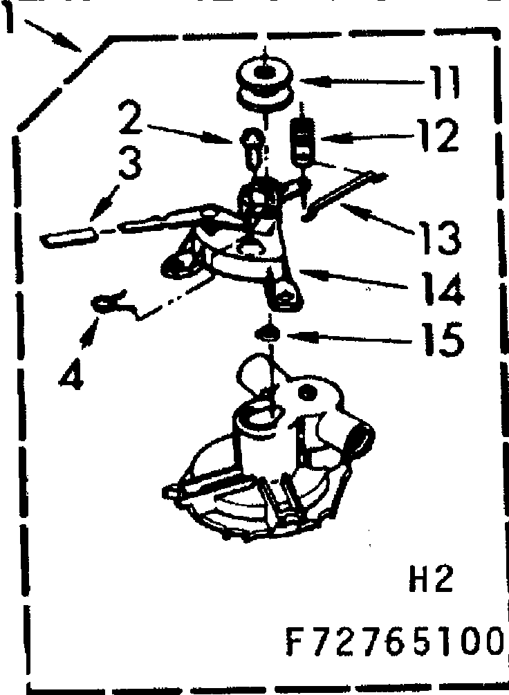 Kenmore 11073765400 non-suds pump assembly diagram