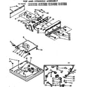 Kenmore 11073770600 top and console assembly diagram