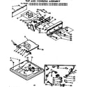 Kenmore 11073770110 top and console assembly diagram
