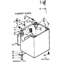 Kenmore 11072774600 cabinet parts diagram
