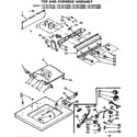 Kenmore 11072774600 top and console assembly diagram