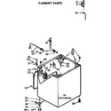 Kenmore 11073780600 cabinet parts diagram