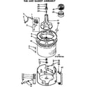 Kenmore 11073780600 tub and basket assembly diagram