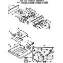 Kenmore 11073780600 top and console assembly diagram