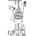 Kenmore 11073780110 tub and basket assembly diagram