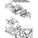 Kenmore 11073780110 top and console assembly diagram