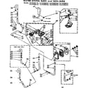 Kenmore 11073784410 water system suds and non-suds diagram
