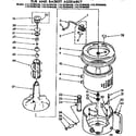 Kenmore 11073784420 tub and basket assembly diagram
