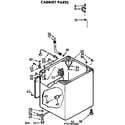 Kenmore 11073785200 cabinet parts diagram
