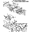 Kenmore 11073785200 top and console assembly diagram