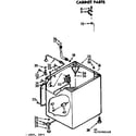 Kenmore 11073785410 cabinet parts diagram