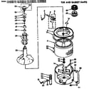 Kenmore 11073785410 tub and basket parts diagram