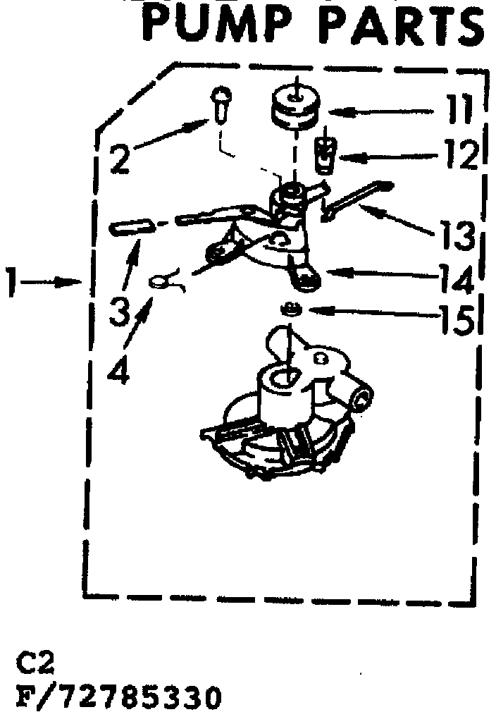 Kenmore 11072785330 pump parts diagram