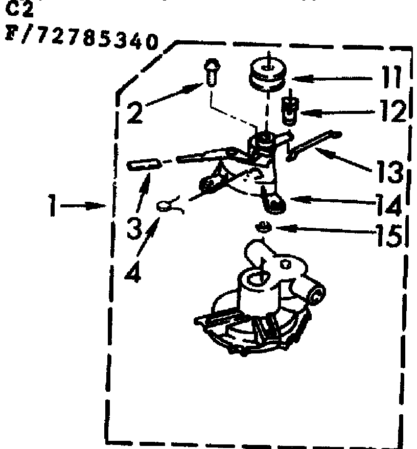 Kenmore 11072785340 pump parts diagram