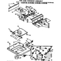 Kenmore 11072791200 top and console assembly diagram