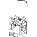 Kenmore 11072792200 cabinet parts diagram