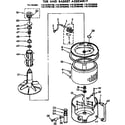 Kenmore 11072792200 tub and basket assembly diagram