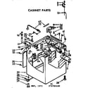 Kenmore 11073793600 cabinet parts diagram