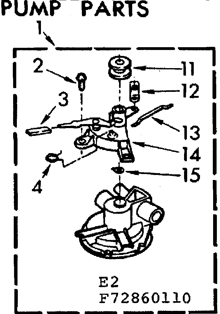 Kenmore 11072860810 pump parts diagram